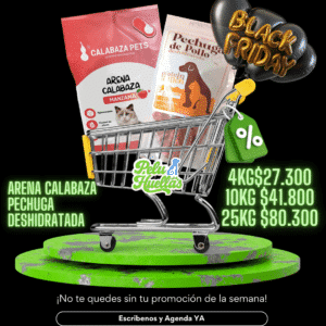 Promo arena de Calabaza y pechuga deshidratada
